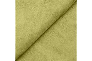 DESHOME Alessia - Tissu au mètre d'ameublement effet suède Microfibre suédine hydrofuge pour canapés, chaise, coussins, accessoires Vert pâle 1 mètre