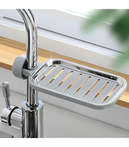 Porte-Savon Réglable Pour Tringle De Douche - ABS Chromé Avec Écoulement, Trou Coulissant 25mm - 10