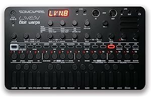 Sonicware Liven 8bit warps [Limitierte Schwarze Ausgabe] Waveform Synthesizer, 4-Track Looper, 4 Sound-Engines, 128-Steps Sequenzer, 10 Effekte, 6 Reverbs
