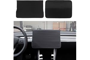 HEWXWX Modello 3 / Modello Y - Accessori Interni, Central Control Screen Protector - Parasole della Protezione dello Schermo, per Te-SLA Model 3 2017-2021,Black