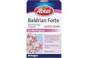 ‎ABTEI Abtei Baldrian Forte - Baldriantabletten - zur Beruhigung, bei Schlaf- und Einschlafstörungen - pflanzlich - hochdosiert - ohne Gewöhnungseffekt - 30 Dragees