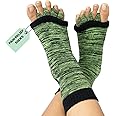 DIRTS cotton Foot Alignment Socks 5 Toe seprator -Easing Bunion, Plantar Fasciitis, Hammer Toes, and Pain Relief |- Size UK6-9 (Green, M)