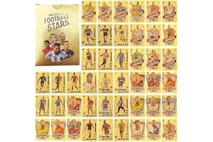 FOREVERUP World Cup Lot de 55 cartes Star de football, Ligue des champions, cartes à collectionner de football, cartes pour enfants à collectionner pour fans, enfants, adolescents et adultes