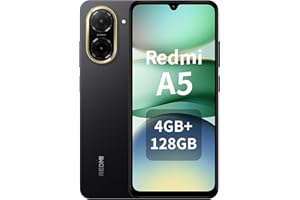 Xiaomi Redmi A5 Smartphone 4GB + 128GB, Battery 5200mAh Octa-Core Processor, 32MP Al Dual Camera, 6.88 Inch Display, Midnight Black| 18 Month manufacturer warranty