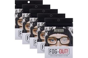 Xinstroe Anti-Fog Wipes, Eye Glasses Cleaning Cloths Microfiber Lens Cleaning Wipes, Reusable Cleaner Wipes for Eyeglasses Tablets Camera Lenses Screens(5 Packs)