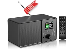 PAZEAU Radio Vintage DAB+/FM con Bluetooth 5.0, DAB Plus Digitale Radiosveglia Doppio Allarme, Telecomando, Porta USB/AUX, 30 Stazioni Preimpostate – Ideale per Cucina/Camera, Regalo di Qualità