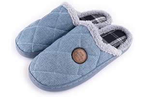 R-ISLAND Pantuflas hombre,Zapatillas de estar por casa,Zapatillas de invierno,Comodo y Ligero,Genial para casa