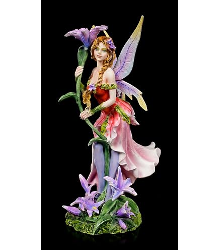 Figurine Indienne Avec Fourrure De Loup – Style Western – Hauteur 42,5 Cm – Pierre Artificielle Peinte à La Main