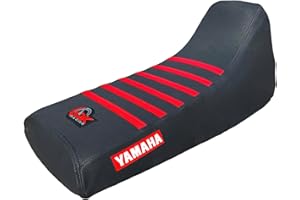 QK RACING Black Top Polyester Multi Grip Waterproof Seat Cover - Custom Fit for Yamaha ATV Blaster 200 YSF (1998-2006)