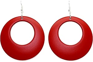 Bluebubble DISCO FEVER 56mm Large Round Pastel Hoop Earrings in Gift Bag - 32 Colours Available