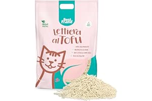 CAT&RINA Record Best Friend - lettiera per gatti al tofu da 5,5 l Agglomerante e Vegetale. Fino a 30 giorni di utilizzo. Si smaltisce nell'organico o nel wc. Sabbia gatti anti odore Classica,