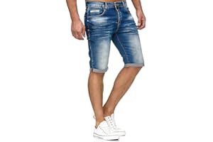 RED BRIDGE Pantaloncini a Jeans da Uomo Bermuda Estivi Casual Denim Cotone