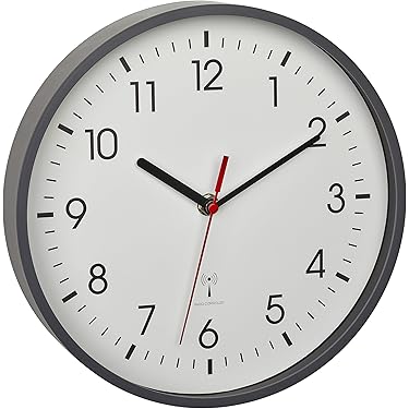 TFA Dostmann Analoge Funk-Wanduhr, 60.3509, Küchenwanduhr