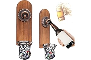 ZONSUSE Abrebotellas Magnético, Abridor Cerveza Pared Extraíble, Abridor de Botellas Personalizado Accesorios de Cerveza Decoración de Bar Regalos para Hombres y Amantes de la Cerveza (Tapas Botella)