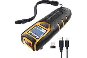 Inateck Streckkodsskanner Bluetooth, 1D 2D QR-kodskanner trådlös 2,4 GHz, bärbar trådlös streckkodsskanner med skärm, handskanner med app och SDK, BCST-47
