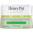 100% Organic Cotton Cover Heavy Flow Liners, 20 Count, The Honey Pot Company
