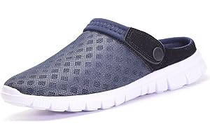 EAGSOUNI Zuecos Hombres Mujeres Unisex Zapatillas de Playa Sandalias Piscina Vernano Zapatos de Jardín Respirable Malla Casual Pantuflas