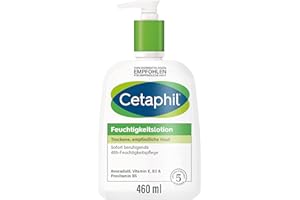 ‎CETAPHIL CETAPHIL Feuchtigkeitslotion, 460ml, Für trockene, empfindliche Haut, Sorgt für ein geschmeidiges Hautgefühl und bis zu 48h lang anhaltende Feuchtigkeit, Klinisch getestet bei empfindlicher Haut