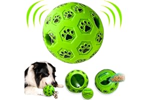 Dikeiuta Dog Toy Ball Dog Dispenser Ball Interactive Toys for Dogs Giggle Ball for Dogs Indestructible Dog Toys Dog Treat Ball Toy for Indoor & Outdoor