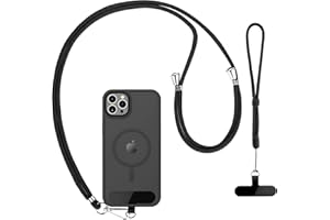 CACOE Handyband Universal zum Umhängen, 2er-Pack – 1 verstellbares Umhängeband, 1 Handschlaufe, 2 Stück Universelles Patch,universelle Umhängetasche, Kette zum Umhängen