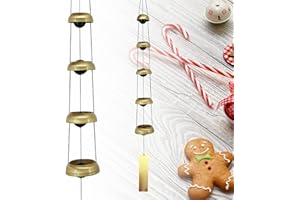 ASTARIN Campanelli a vento in rame, campane a vento con 5 campane, campane a vento Feng Shui per decorazione esterna del cortile di casa, un grande campanello a vento commemorativo per qualcuno che