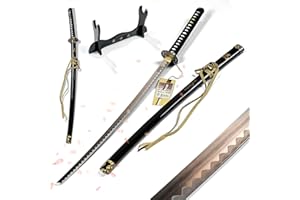 Swords and more Töte Bill Hattori Hanzo Schwert, Samurai Schwert aus Edelstahl, Set mit Scheide, Samurai Schwert für das Schwerttraining & Sammlungen