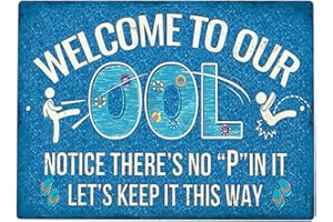 SEIWEI Pool-Regeln Schwimm-Blechschild, Pool-Wissen, Metall-Blechschild, Pool-Regeln, Planung, Schwimmbadregeln, Schild für Sicherheit im Freien, Bauernhof, Warndekoration (09