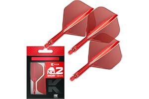 Target Darts K Flex Plumas y Cañas Integradas, No.2 | Pack De 3 K-Flex - No2, Kflex All In One Plumas y Cañas Moldeadas Dardos Longitudes: Corto, Intermedio y Medio | Accesorios Profesionales Dardos