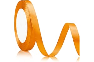 SERENEGLOW Nastro Arancione nastro raso nastro giallo 10mmx22m nastrino giallo nastro colorato Nastro di Halloween nastro bomboniere nastro per bomboniere nastrino per bomboniere nastro regalo oro nastro oro