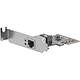 StarTech.com 1 Port PCIe Network Card - Low Profile - RJ45 Port - Realtek RTL8111H Chipset - Ethernet Network Card - NIC Server Adapter Network Card (ST1000SPEX2L)