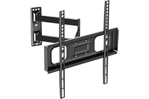 PUTORSEN Supporto TV Parete Girevole Inclinabile Staffa per Molti Televisori da 32-55 Pollici a Schermo Piatto a LED, LCD, OLED, Plasma Fino a 35kg, Max. VESA 400x400mm