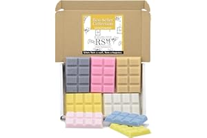 RS Wellness Highly Scented Scented Wax Melts - 8 x Snap Bar Box - Black Opium, Vanilla, Fresh Linen, Snow Pixie, Oud Wood, Sherbet Lemon, No,5, Babypowder -Handpoured Soy Wax