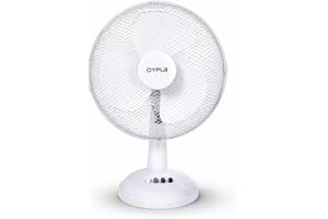 Oypla Electrical 12" 3 Speed Oscillating Electric Desk Home Office Fan