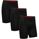 DANISH ENDURANCE Extra Long Bamboo Boxer Briefs, 3 and 6 Pack