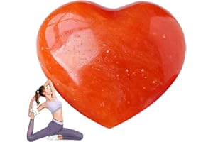 Bohany de cœur d’Aventurine | Pierres Naturelles de cœur Rouge - Pierre d'amour de la Saint-Valentin, Pierres de Palmier, Ornements en Pierre, Beau Cadeau pour Femmes et Hommes