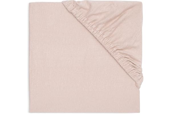Jollein spännlakan jersey – för barnsäng – vild ros – 60 x 120 cm – 100% bomull – dra-på-lakan – gammalrosa