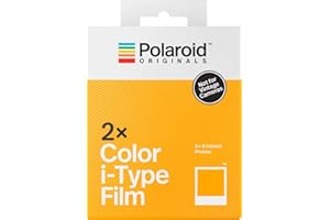 Polaroid Originals 4836 Pellicola I-Type Colori, Doppio Pacco, Cornice Bianco