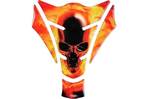 ‎BIKE-LABEL BIKE-label Tankpad Hell Skull universeller Tankschutz passend für Motorrad Tanks 500829VA
