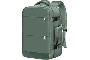 KIRFEIHT Handgepäck 40x20x25 für Ryanair - 20L Kabinentasche Rucksack Untersitz Reise Handgepäckrucksack für Wochenendausflüge - Grün