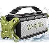 W-KING Bluetooth Hoparl&ouml;r, 90W Maksimum Dış Mekan Hoparl&ouml;r&uuml;, 50W Derin Baslı Kablosuz Taşınabilir Hoparl&ouml;r, B&uuml;y&uuml;k Boombox Ses