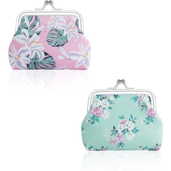 Portamonete Kiss Lock Per Donne - 2 Pezzi, Piccoli E Carini, In Pelle Sintetica, Stile Bohemien - Foto 5