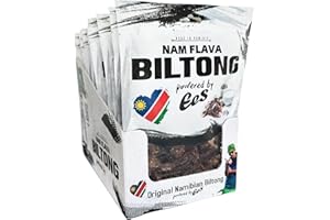 ‎NAM FLAVA Nam Flava - Geschenkbox Original Biltong aus Namibia - 1,2 kg (12x100 g) - Beef Jerky, Trockenfleisch, viel Protein