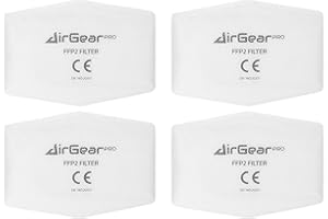 AirGearPro F-200 Filtros para Máscara Respiratoria Reutilizable D200, Antipolvo, para Pintar, Construcción, Bricolaje, Lijado