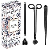 RONXS 3 in 1 Candle Accessory Set, Candle Wick Trimmer Candle Cutter, Candle Snuffer, Candle Wick Dipper with Gift Package fo