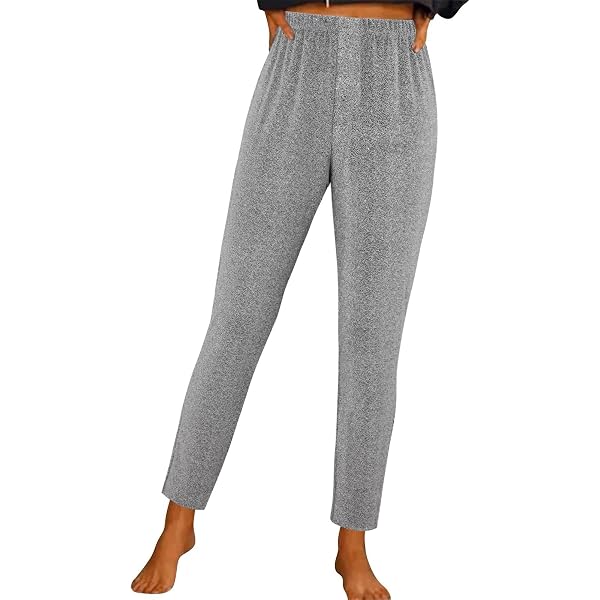 Legging métallique pour femme - Paillettes argentées - Rouge