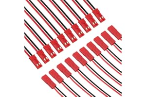 SENZEAL 10 Paires JST Connecteur 2 Broches Mâle Femelle Connecteur Câble pour RC Bec Lipo Batterie
