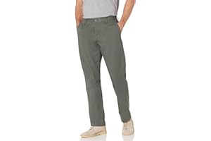 Amazon Essentials Pantalón Chino con Parte Delantera Plana Resistente a Las Arrugas y de Corte Clásico (Disponible en Tallas Grandes y Largos Especiales) Hombre