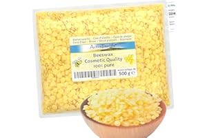 ActiveTimeLife® Bienenwachs Pastillen Bio gelb | Premium | 500 g ideal für Kosmetik Kerzen Cremes Salben Seifen Wachstücher - Nachfüllpack