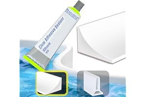 IKHAI Barrera de Agua Ducha [1-3 Metros] + Sellador Impermeable - Perfil Silicona Anti Inundaciones Flexible y Autoadhesivo - Junta Mampara Ducha - Goma Borde Plato de Ducha - Vierteaguas Mampara - 1 Metro