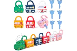 Yellcetoy Montessori Toys - Toddler Activities Matching Game Fine Motor Skills Toy Early Educational Learning Game Busy Board, Toy Cars for Baby 18 Months Age 1 2 3 Year Old Kids Boys Girls Gifts